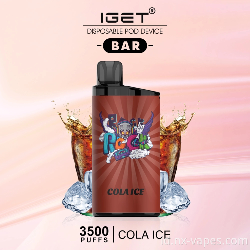 OEM IGET BAR 3500 Puffs Terbaik Produsen Vape Iget